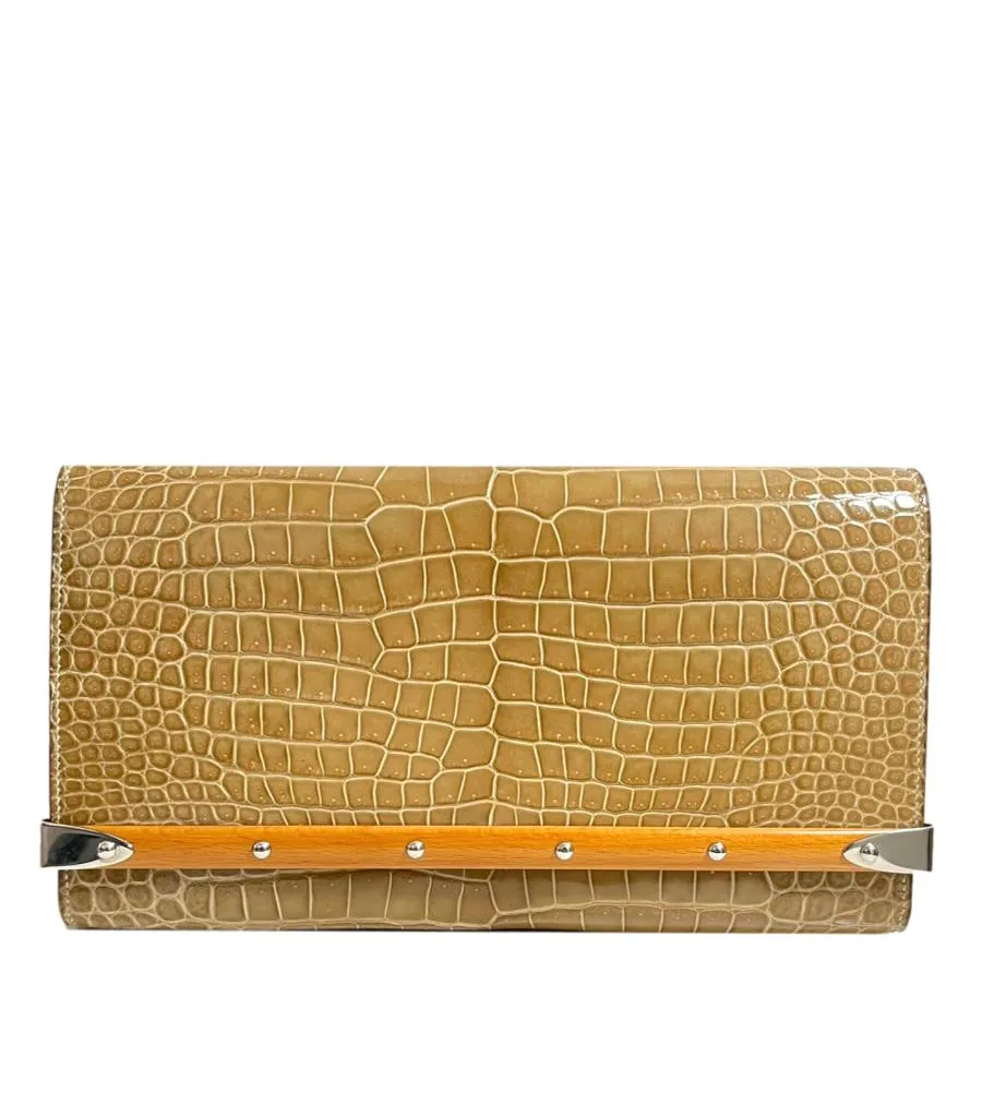 Goyard Monte Carlo Crocodile Skin Clutch Bag - Special Order