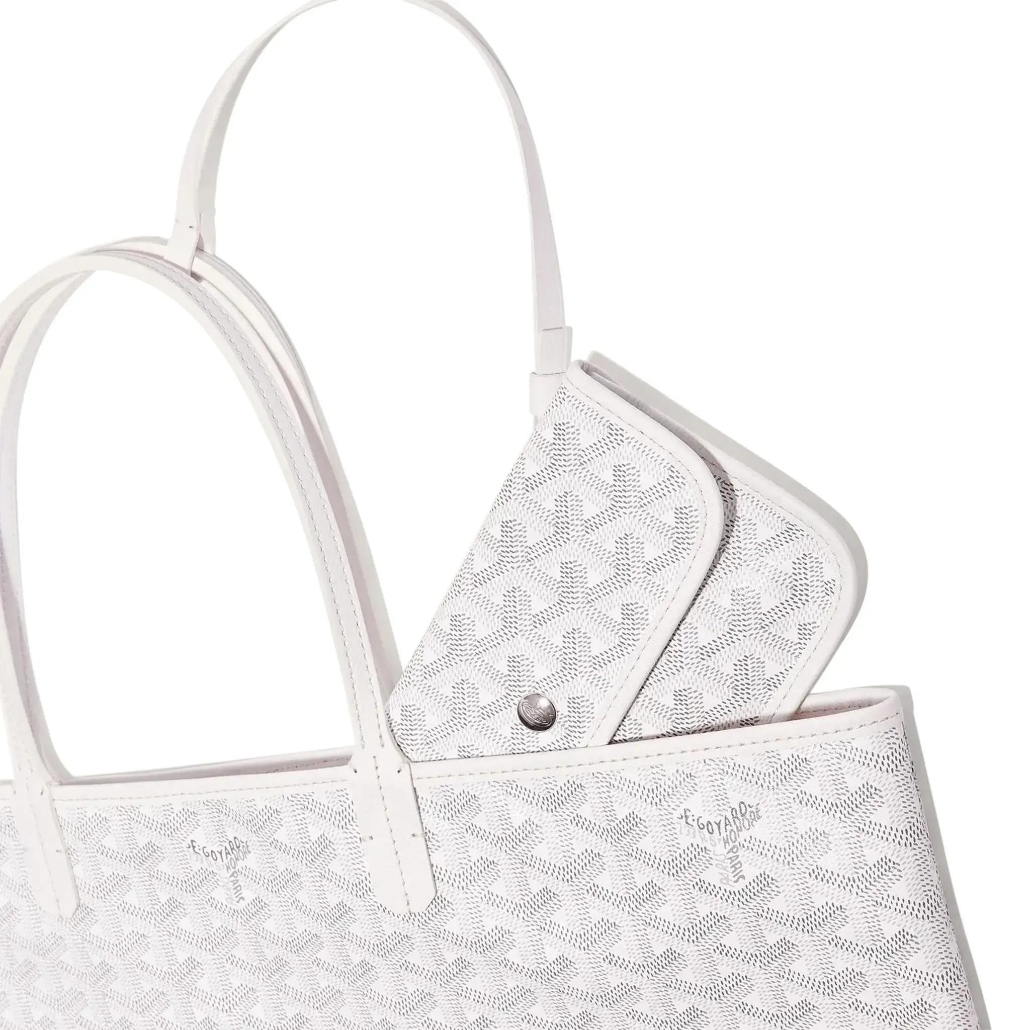 Goyard Saint Louis PM Tote Bag White