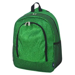 Green Glitter NGIL Canvas Backpack