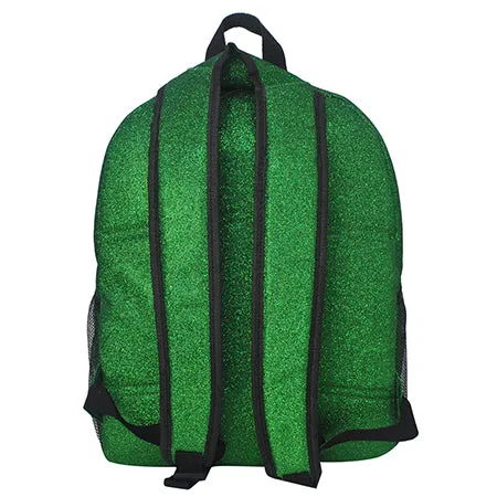 Green Glitter NGIL Canvas Backpack