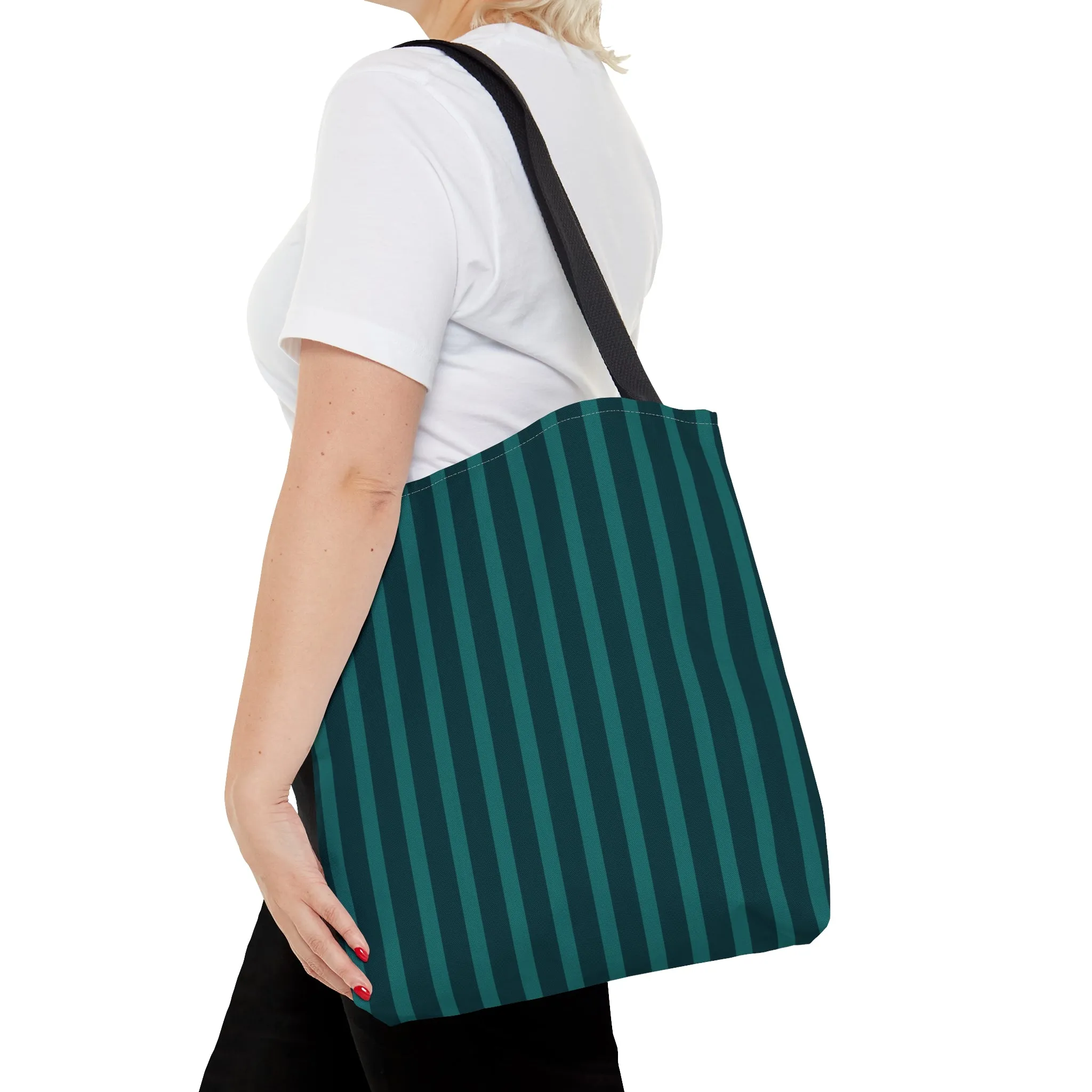 Green Stripe Tote Bag