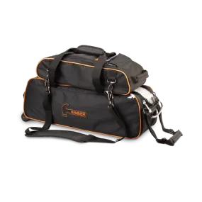 Hammer Premium Slim Triple Roller Tote With Shoe Pouch Black Orange