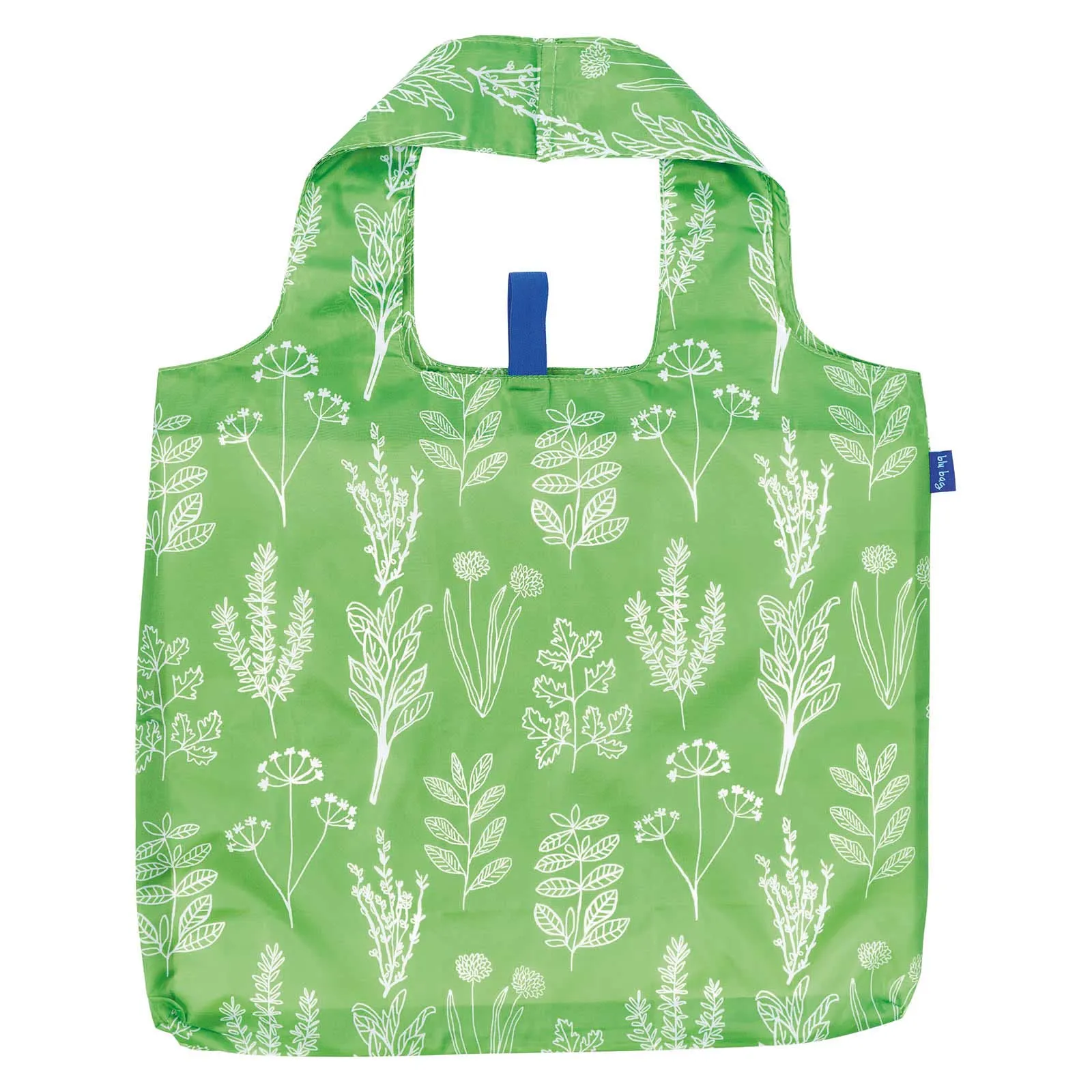 Herbs Green Blu Bag Reusable Shopping Bag - Machine Washable