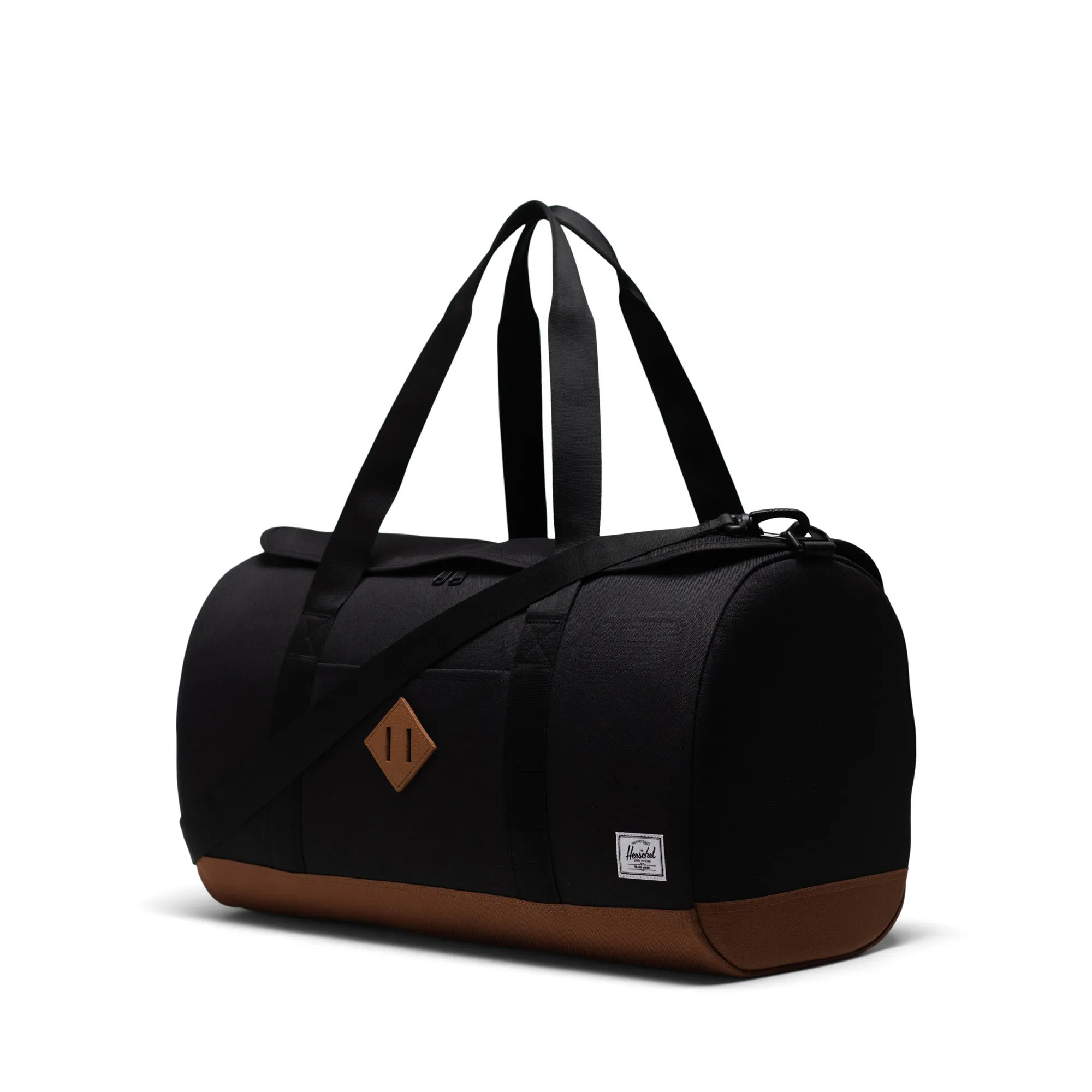 Herschel Heritage Duffle Black/Saddle Brown