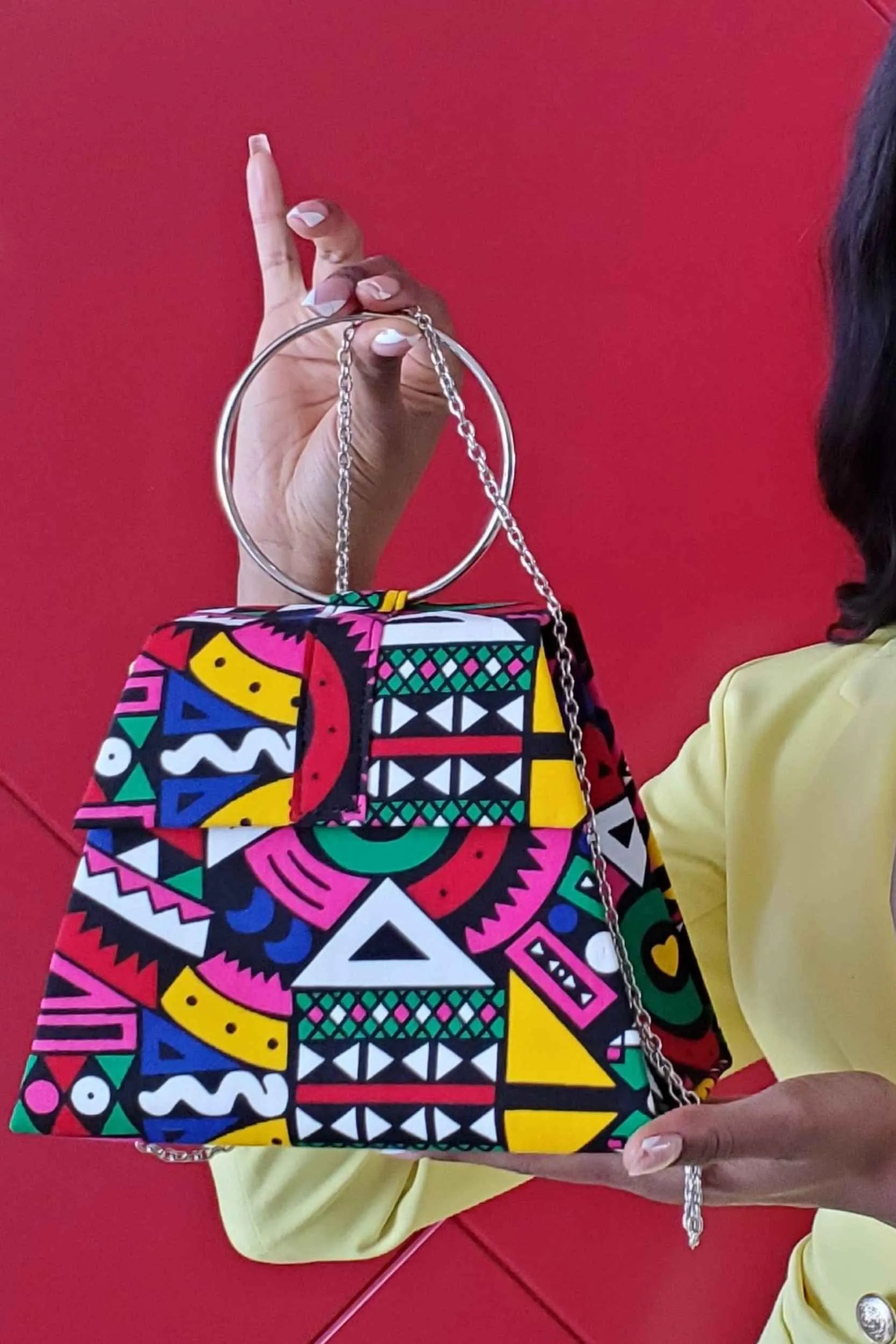 IZUMA African Print Midsize Bag