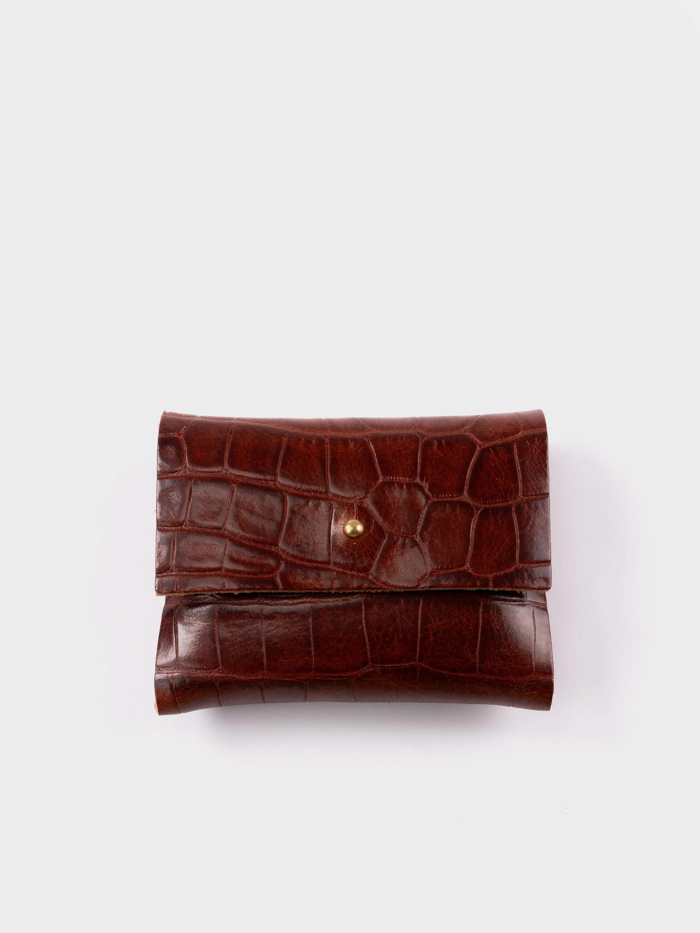 Kate Sheridan Loux Wallet - Tan Croc