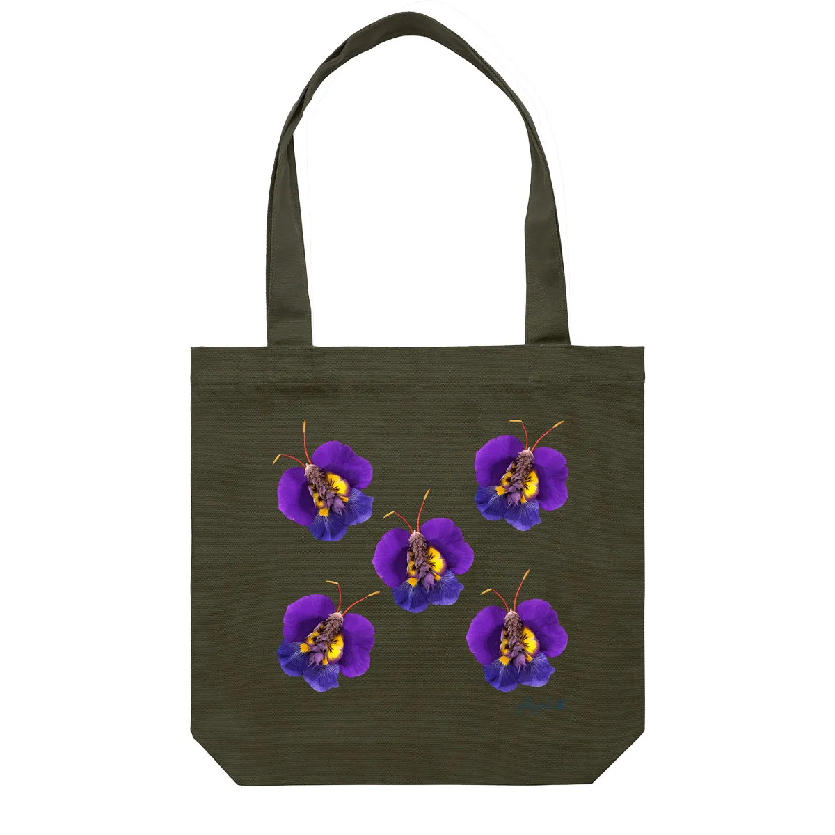 Lavender Butterflies Tote Bag