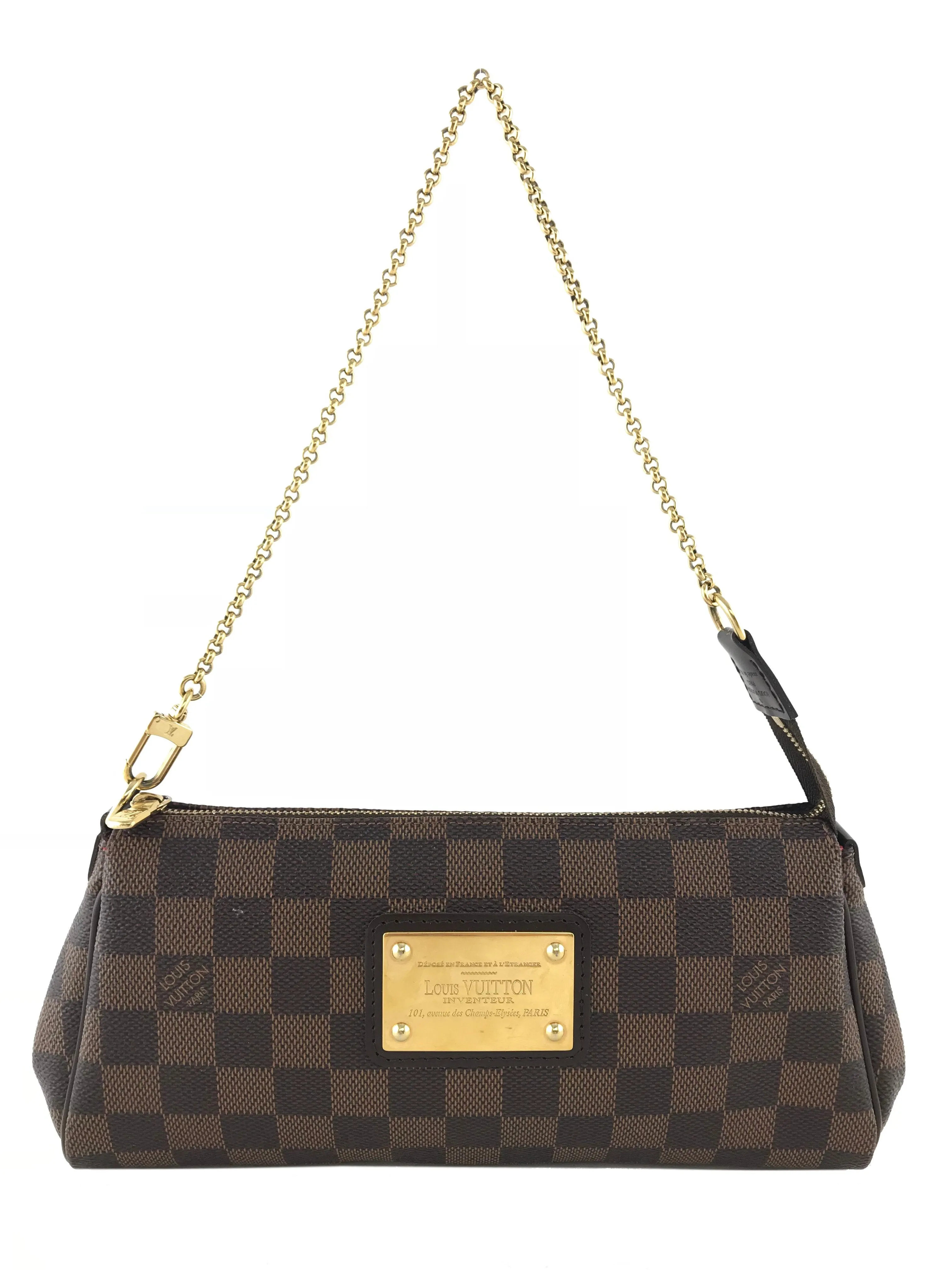 Louis Vuitton Damier Ebene Canvas Eva Clutch