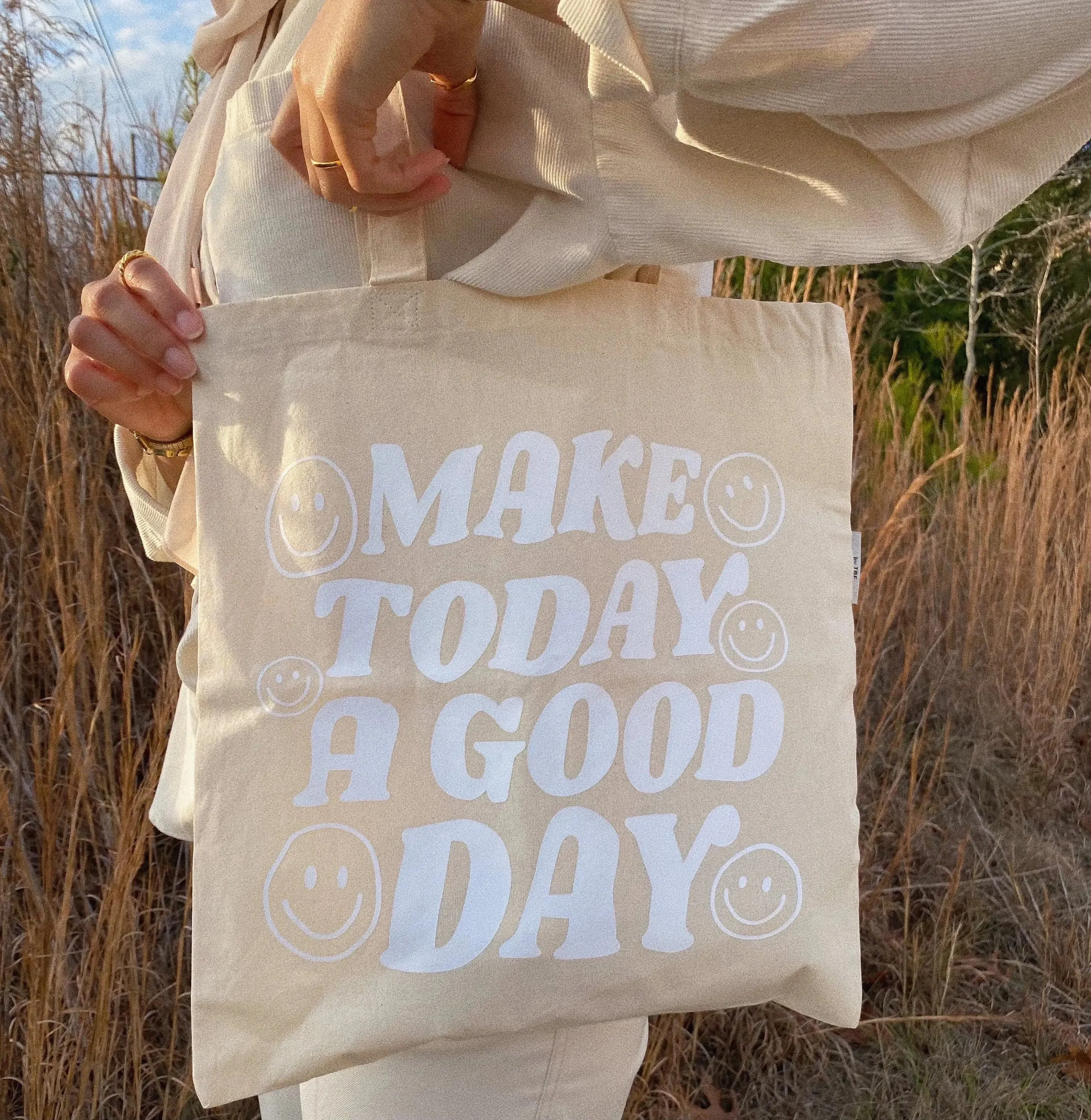 Make today a good day tote bag