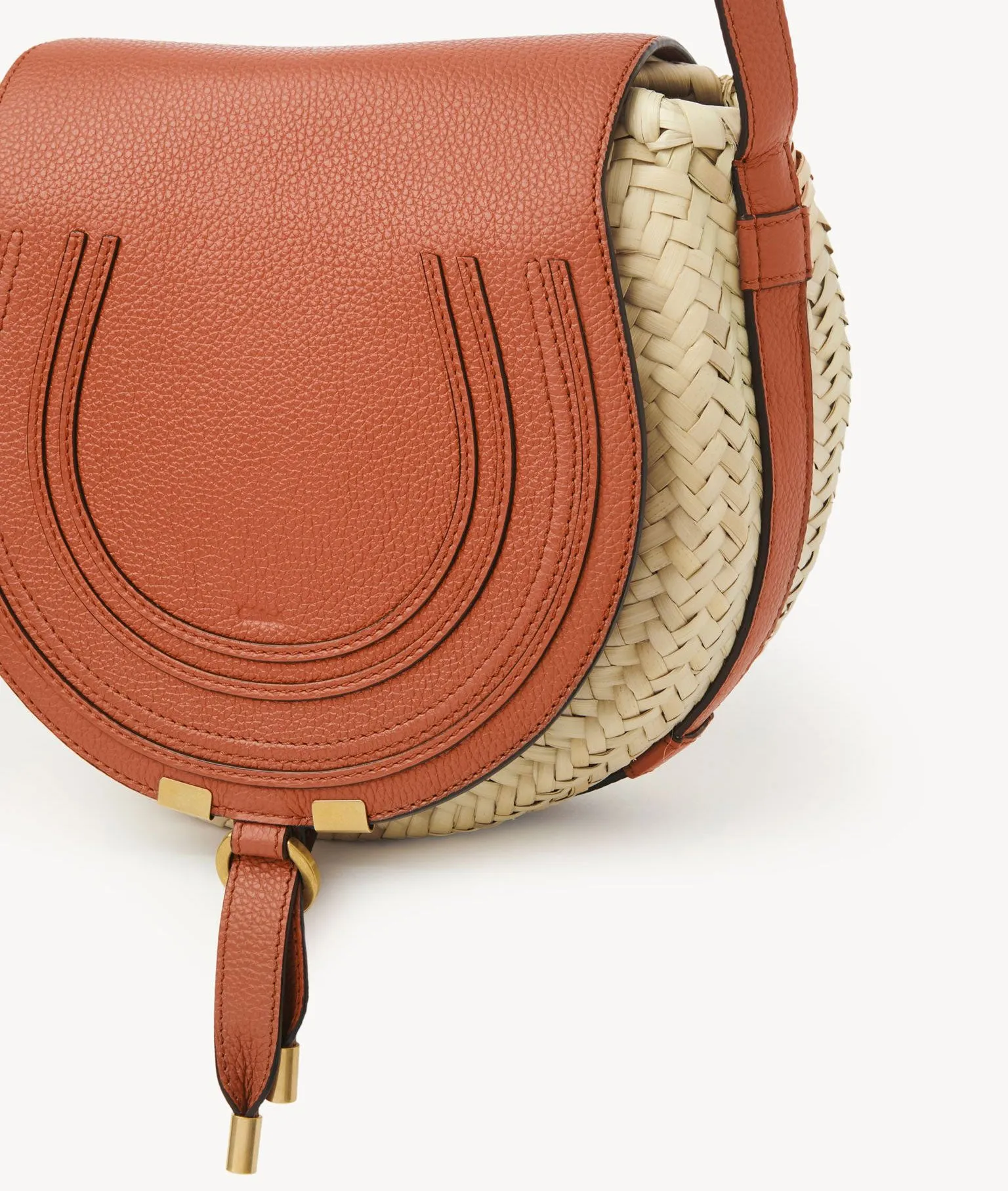 Marcie Raffia Satchel, Orange