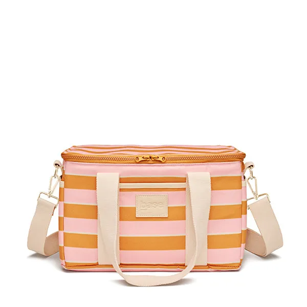 Midi Base Cooler - Soft Pink / Mustard Stripe