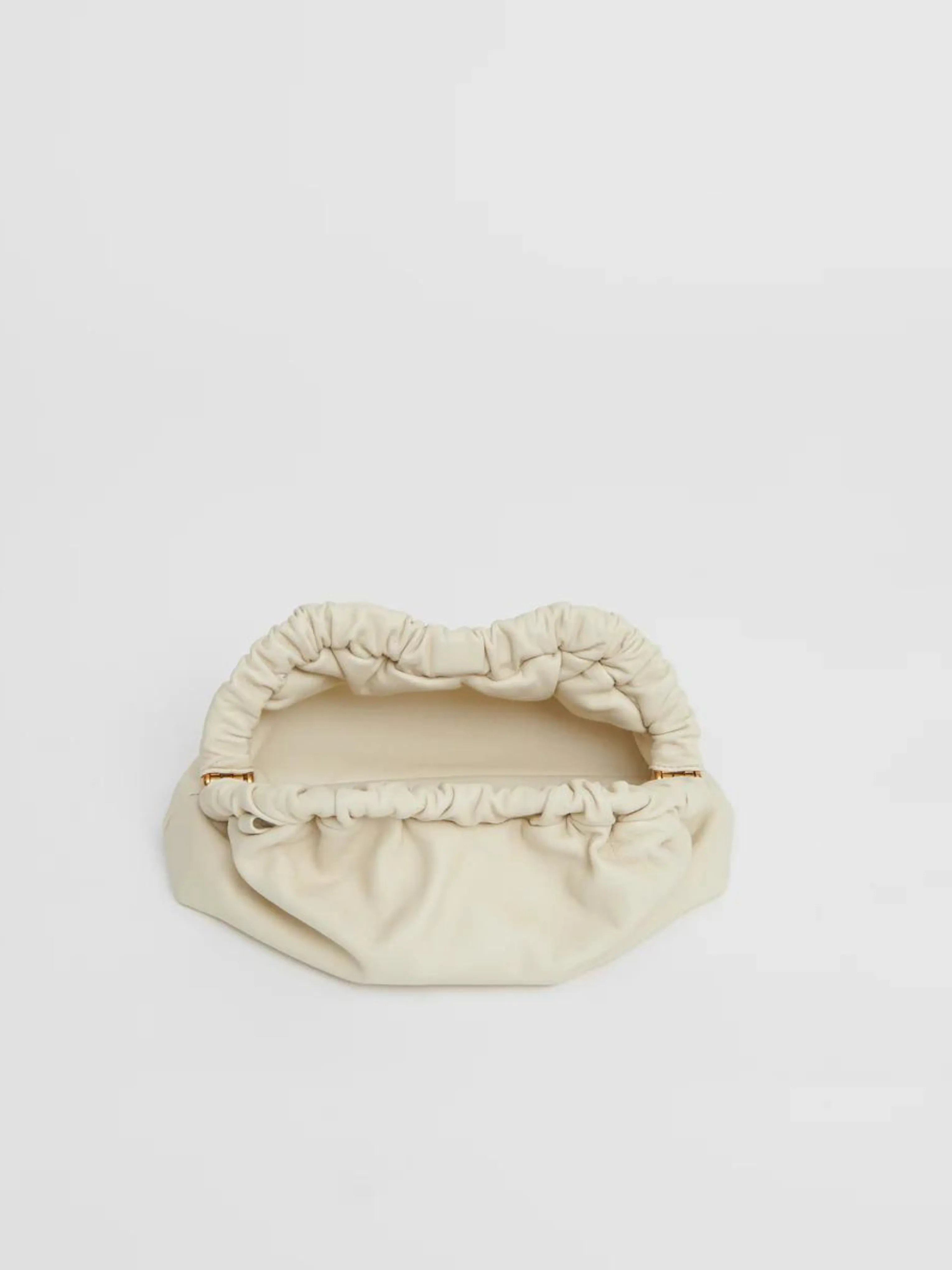 Mini Cloud Clutch in Ivory