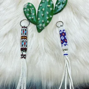 Navajo handmade BEADED KEYCHAIN or PURSE PULL