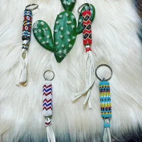 Navajo handmade BEADED KEYCHAIN or PURSE PULL