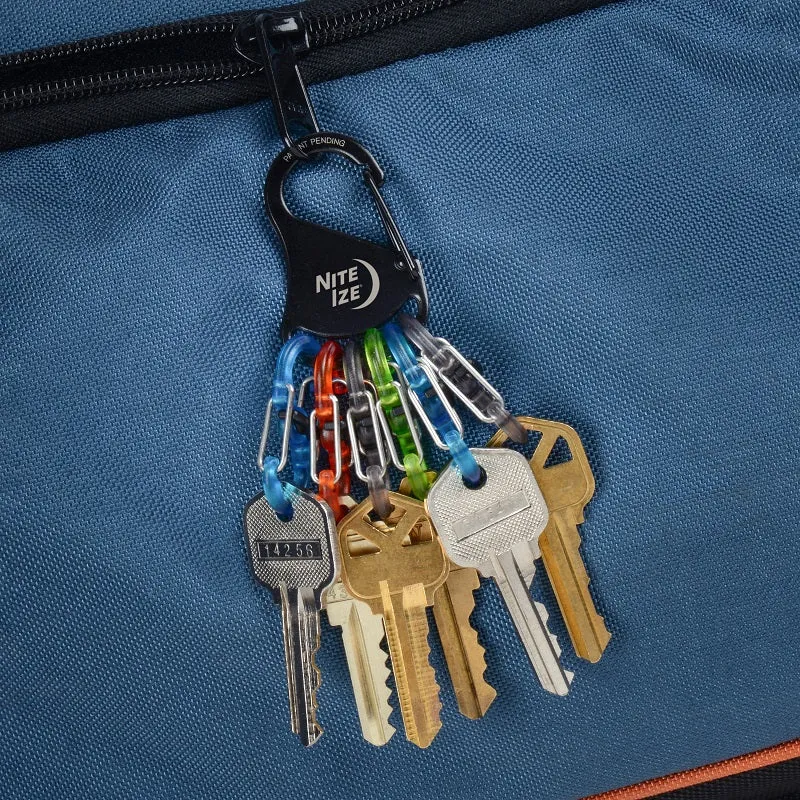 NITEIZE KEYRACK LOCKER S-BINER - PLASTIC MINI MICROLOCK