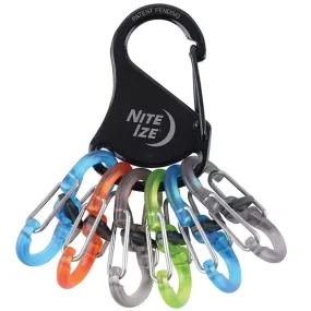 NITEIZE KEYRACK LOCKER S-BINER - PLASTIC MINI MICROLOCK