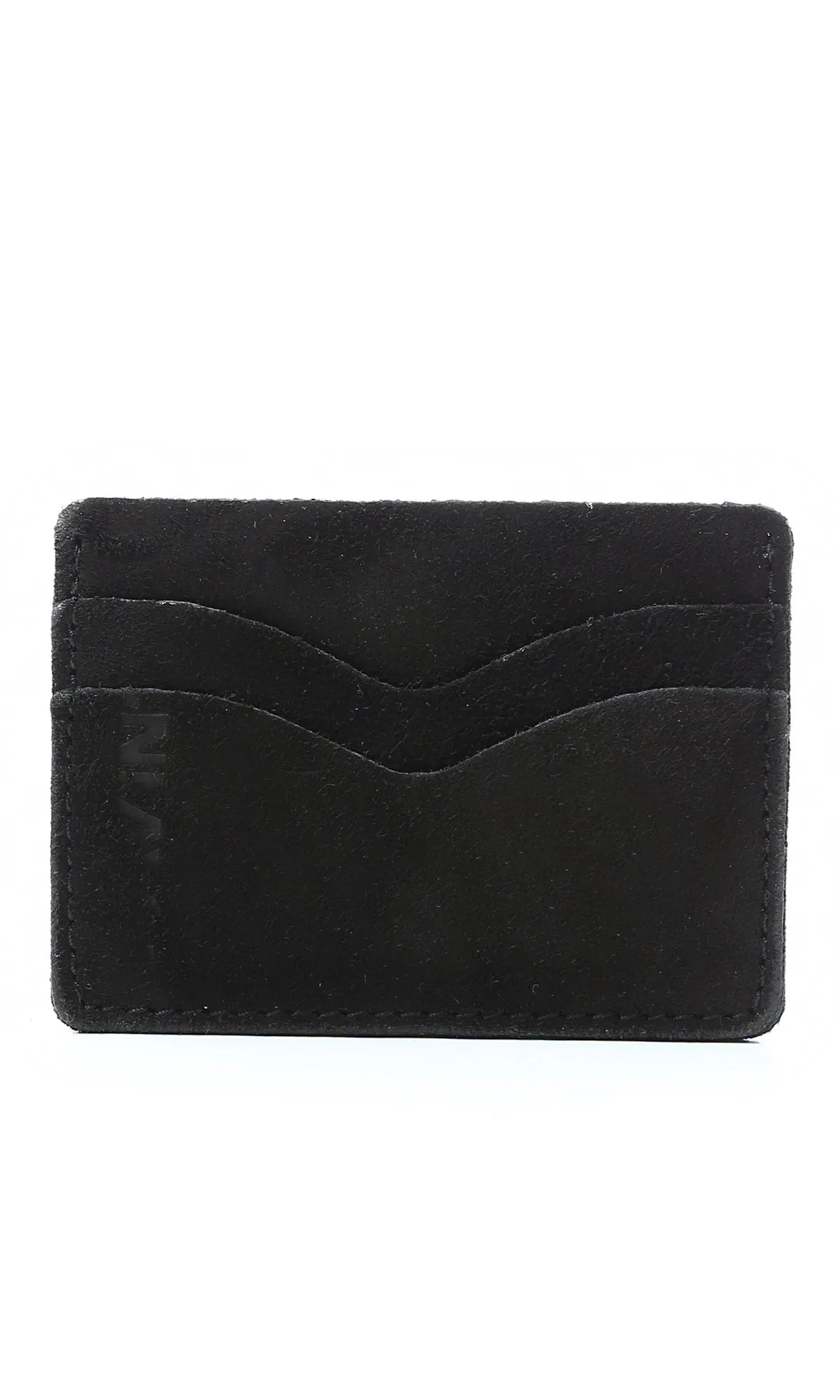 O174852 Multi-Slots Suede Cards Holder - Black