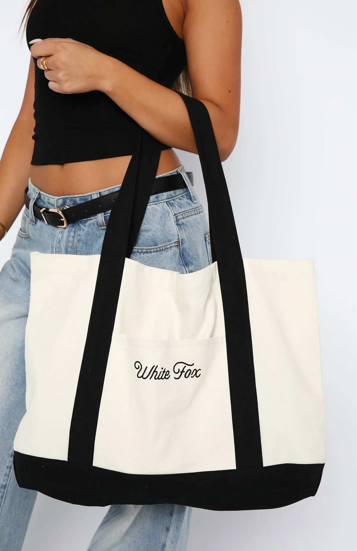 On The Move Tote Bag Black