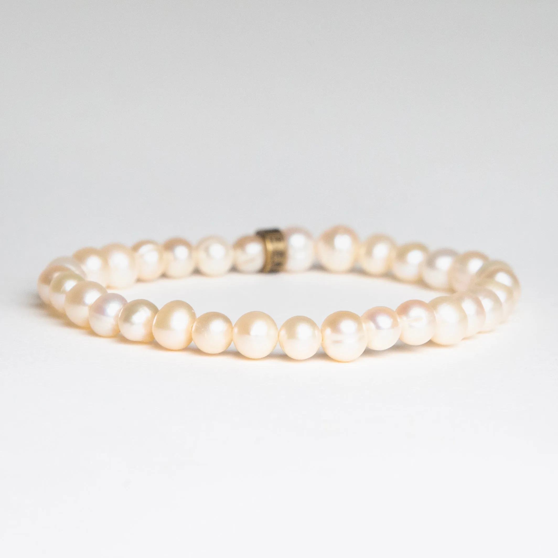 Peach Pearl Bracelet