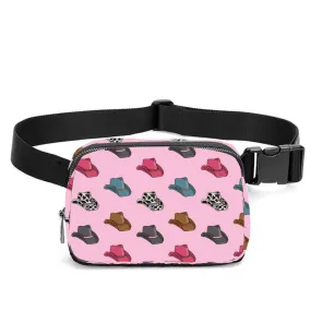 Pink Cowboy Hat Crossbody Bag