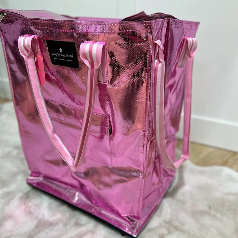 Pink Rolling Tote