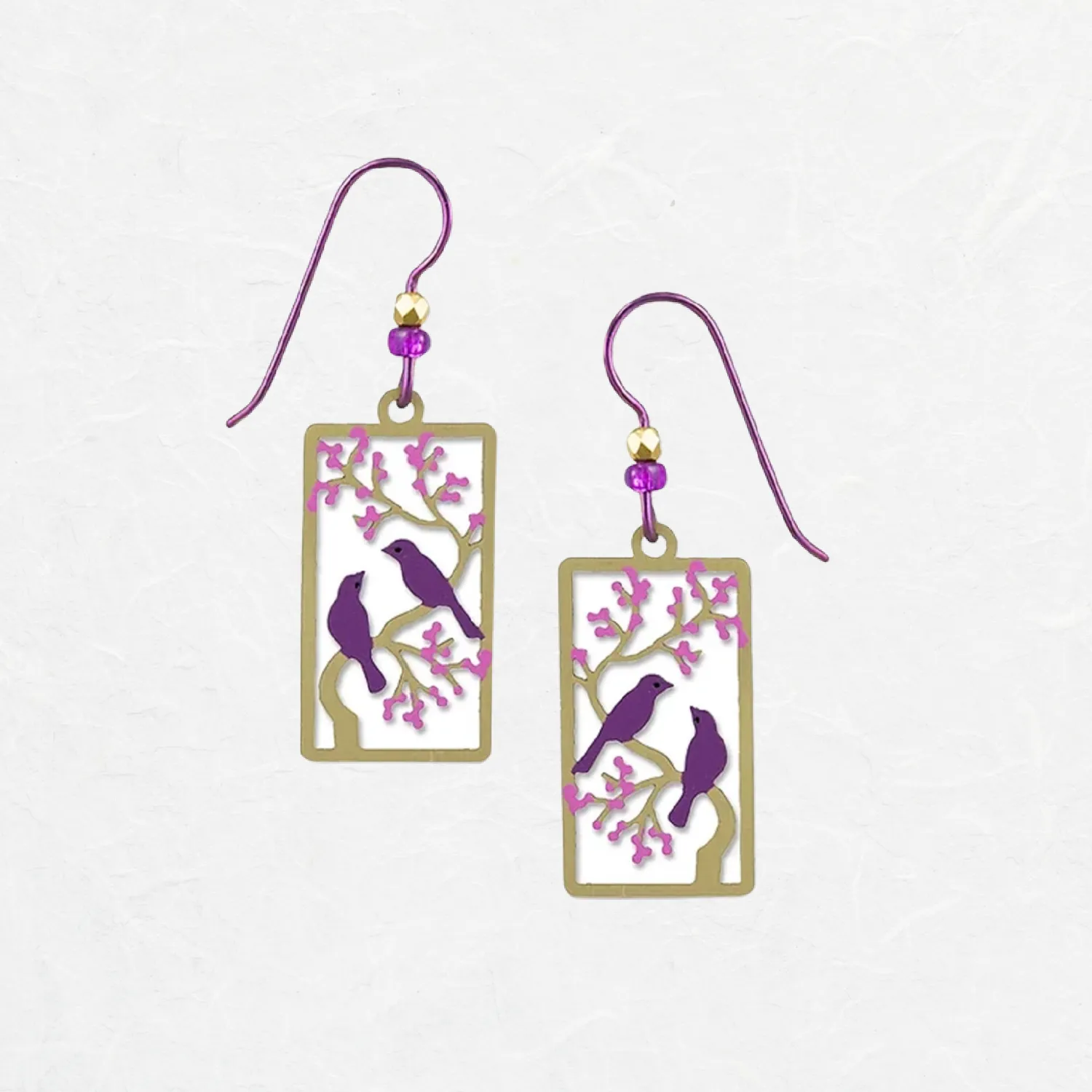 Purple Martin Earrings