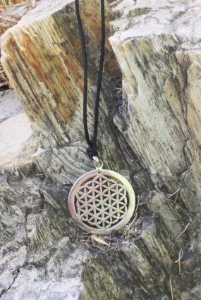 Silver Flower Of Life Necklace