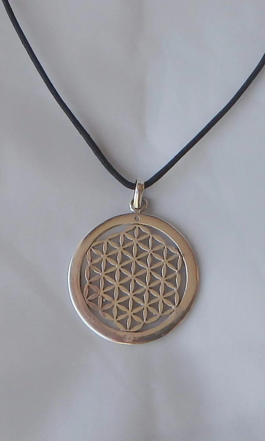 Silver Flower Of Life Necklace