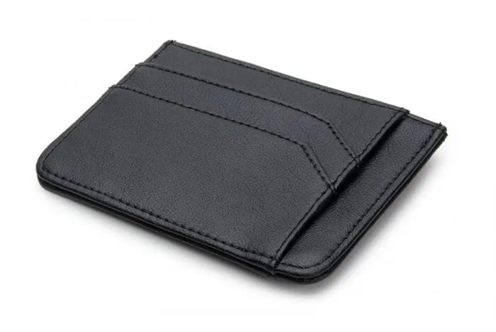 Slim wallet vegan-leather unisex wallet by Ahimsa - black, cognac or espresso