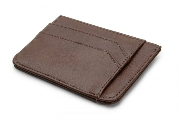 Slim wallet vegan-leather unisex wallet by Ahimsa - black, cognac or espresso