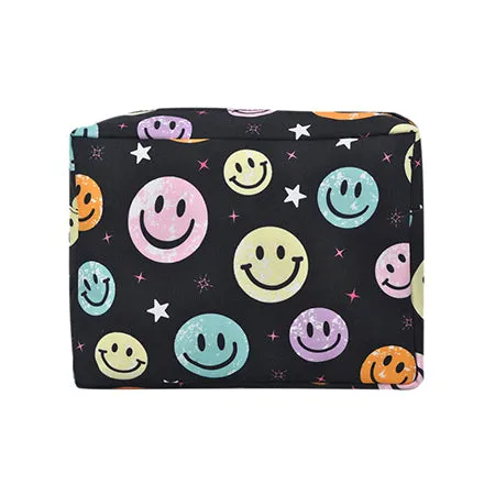 Smiley Faces NGIL Large Cosmetic Travel Pouch