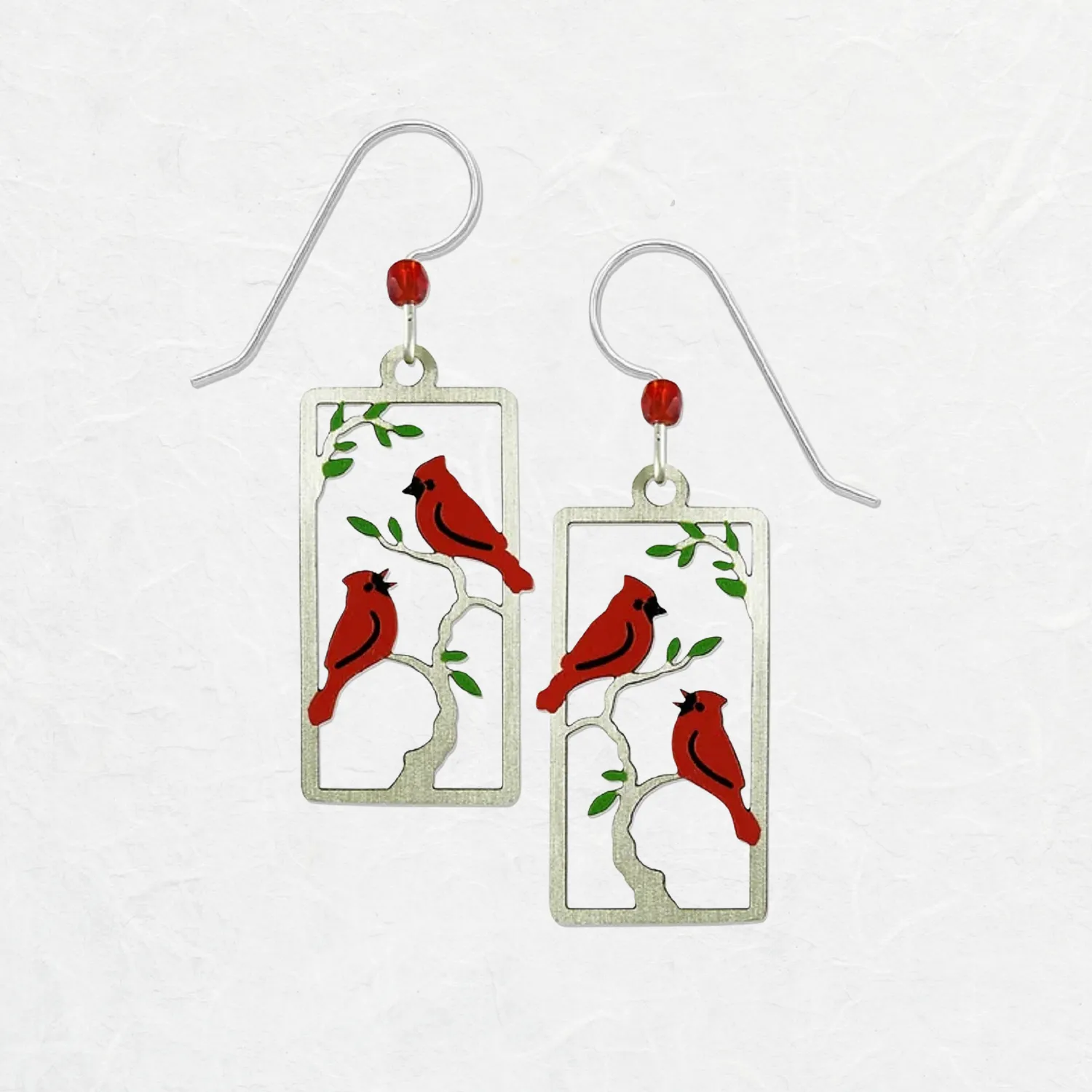 Spring Cardinal Earrings