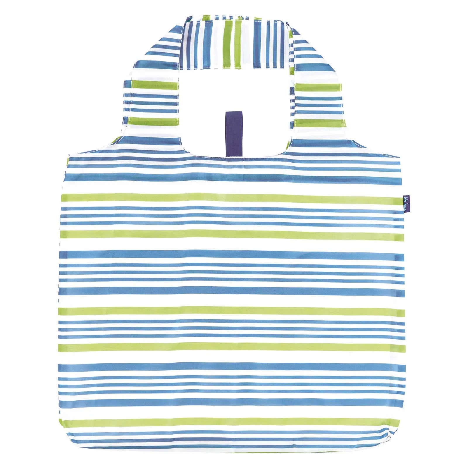 Summer Stripe Blu Bag Reusable Shopping Bag - Machine Washable