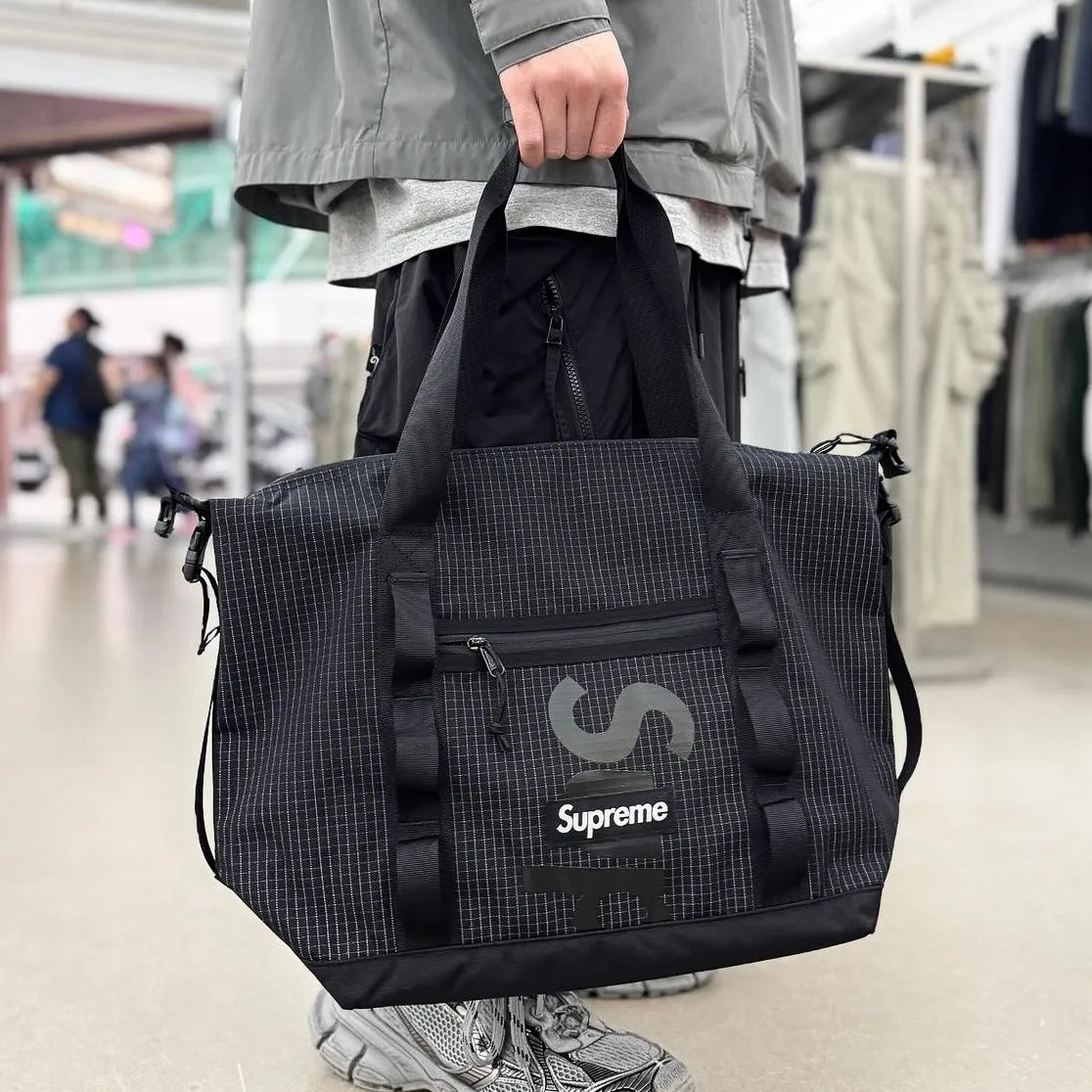 Supreme Reflective Tote Bag Black