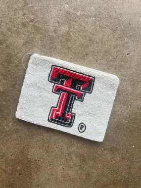 Texas Tech Beaded Coin Pouch