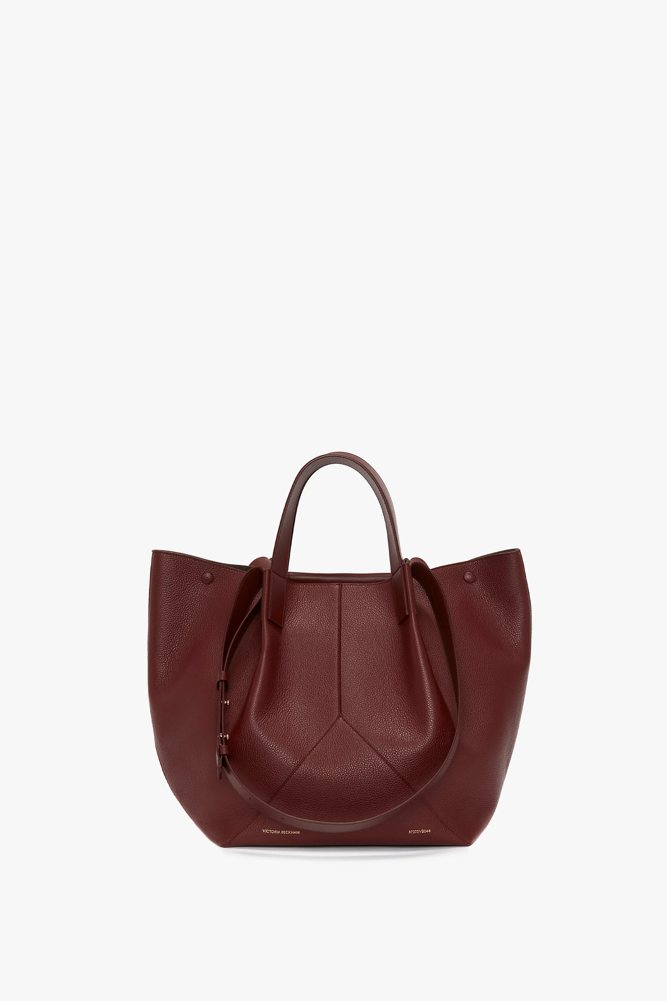 The Medium Tote In Burgundy Leather