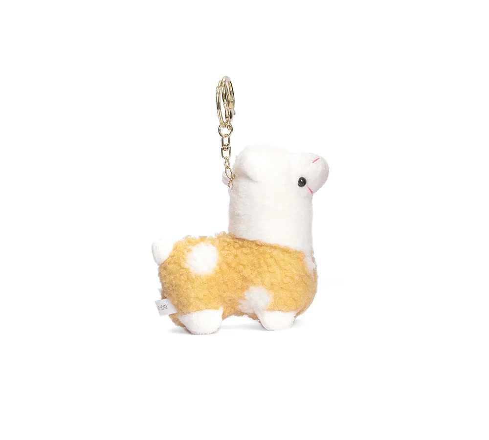 UGG AUSTRALIAN SHEPHERD Cute Plush Alpaca Keyring