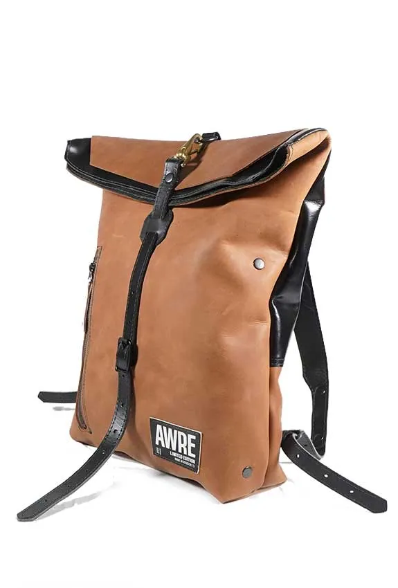 Urbo Brown Leather Backpack