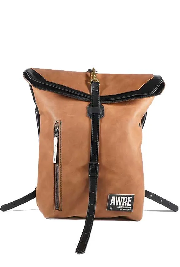 Urbo Brown Leather Backpack