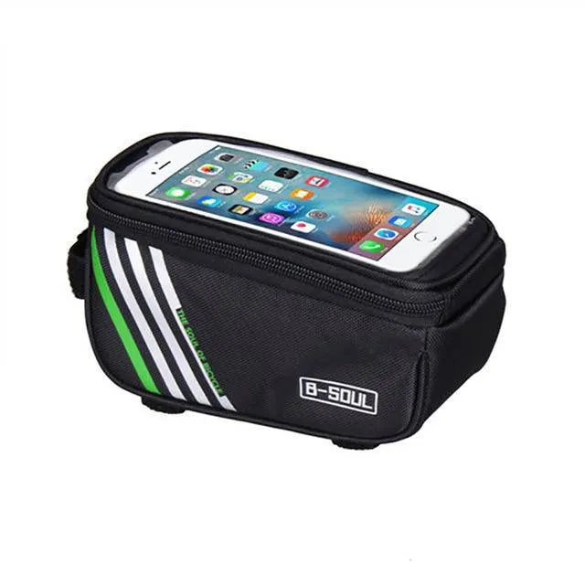 Waterproof Bicycle Bag Nylon Bike Cycling Cell Mobile Phone Bag Case 5.5'' 6'' Bicycle Panniers