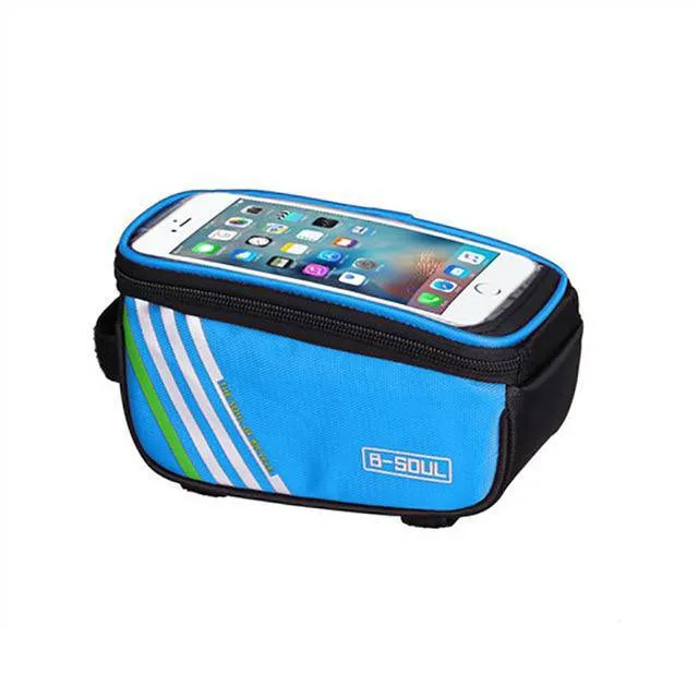 Waterproof Bicycle Bag Nylon Bike Cycling Cell Mobile Phone Bag Case 5.5'' 6'' Bicycle Panniers