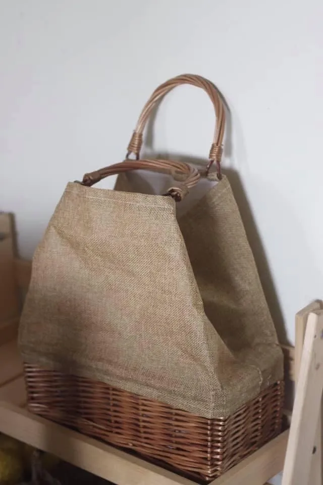 Wicker Tote Bag