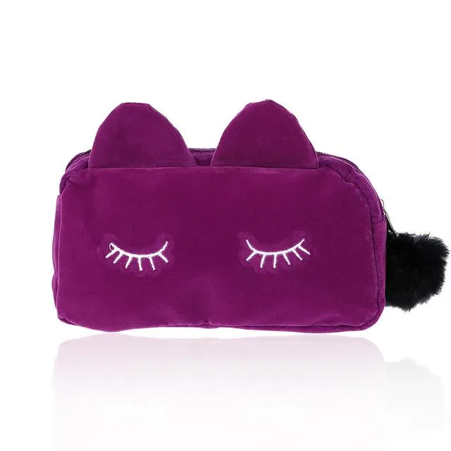 Winky Cat Makeup Pouch