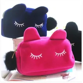 Winky Cat Makeup Pouch