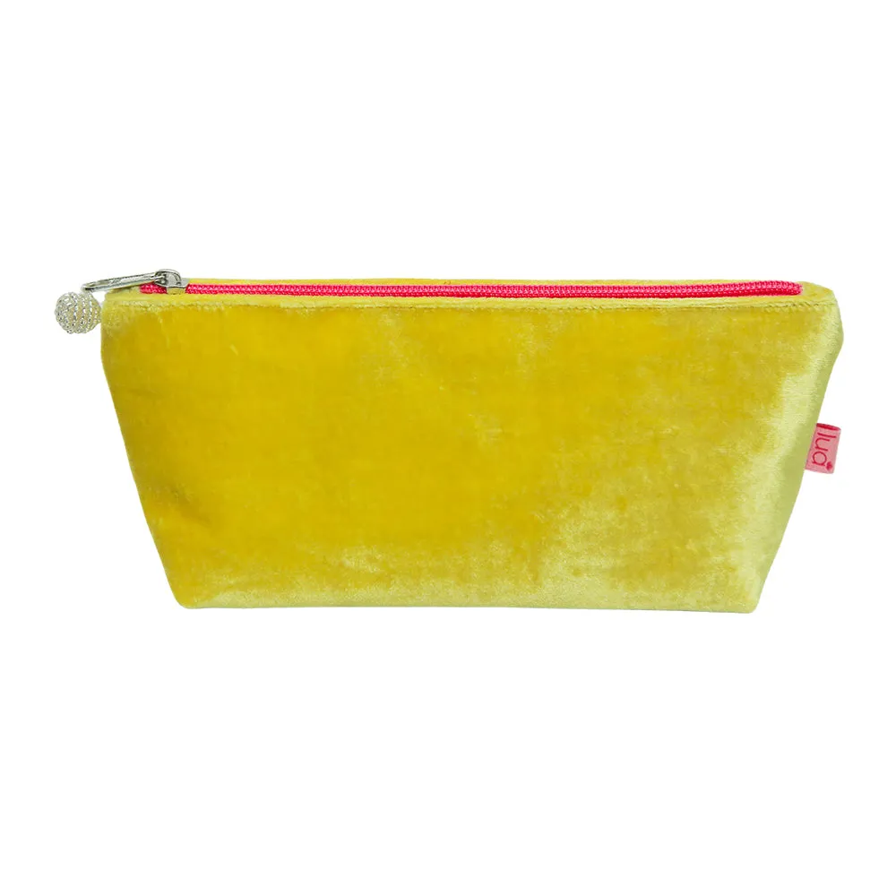 Yellow Long Cosmetic Purse By Lua